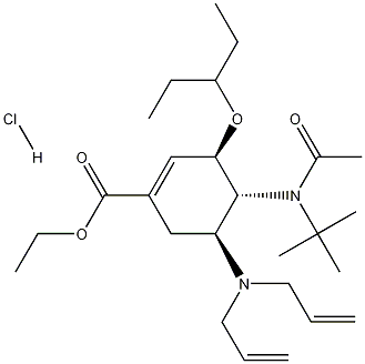 (3R,4R,5S)-4-n-乙?；?1,1-二甲基乙基)氨基-5-N,N-二烯丙基氨基-3-(1-乙基丙氧基)-1-環(huán)己烯-1-羧酸乙酯鹽酸鹽